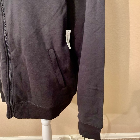NWT Zip-Up Sweatshirt XL Black Amazon Essentials Long-Sleeve Side Pockets Cotton - Picture 9 of 16